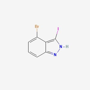 molecular formula C7H4BrIN2 B1292440 4-Bromo-3-iodo-1H-indazole CAS No. 885521-72-2
