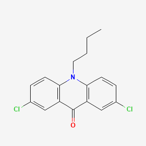 molecular formula C17H15Cl2NO B12924497 10-Butyl-2,7-dichloroacridin-9(10H)-one CAS No. 105655-63-8