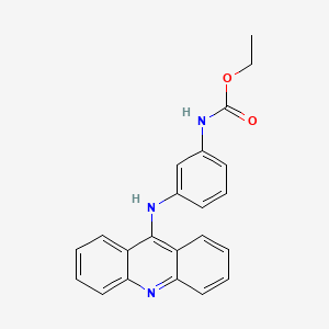 molecular formula C22H19N3O2 B12924512 Ethyl {3-[(acridin-9-yl)amino]phenyl}carbamate CAS No. 655238-71-4