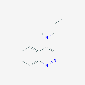 molecular formula C11H13N3 B12924519 N-propylcinnolin-4-amine CAS No. 16401-54-0