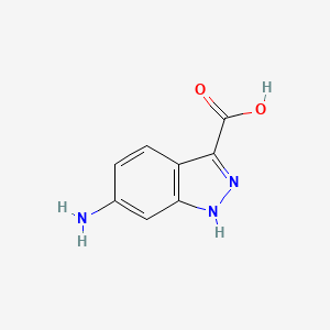 molecular formula C8H7N3O2 B1292452 6-amino-1H-indazole-3-carboxylic acid CAS No. 885519-22-2