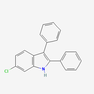 molecular formula C20H14ClN B12924533 6-Chloro-2,3-diphenyl-1h-indole CAS No. 66785-53-3