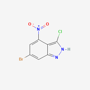 6-Bromo-3-chloro-4-nitro-1H-indazole
