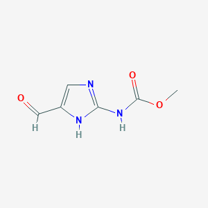 molecular formula C6H7N3O3 B12924616 Methyl (5-formyl-1H-imidazol-2-yl)carbamate CAS No. 917919-64-3