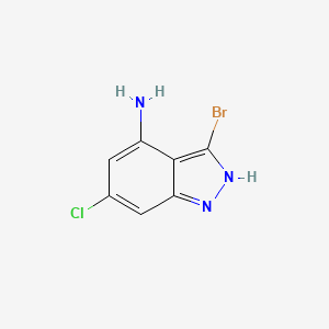 3-Bromo-6-chloro-1H-indazol-4-amine