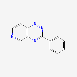 molecular formula C12H8N4 B12924654 3-Phenylpyrido[3,4-e][1,2,4]triazine CAS No. 40848-48-4