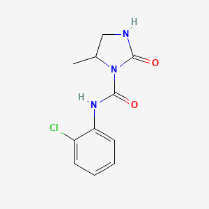 molecular formula C11H12ClN3O2 B12924681 N-(2-Chlorophenyl)-5-methyl-2-oxoimidazolidine-1-carboxamide CAS No. 89645-90-9