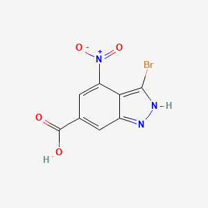 3-Bromo-4-nitro-1H-indazole-6-carboxylic acid