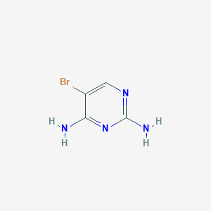 molecular formula C4H5BrN4 B1292474 5-Bromopyrimidine-2,4-diamine CAS No. 1004-01-9