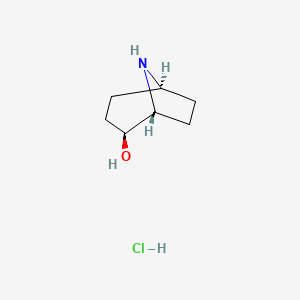 molecular formula C7H14ClNO B12924757 exo-8-Azabicyclo[3.2.1]octan-2-ol hydrochloride 