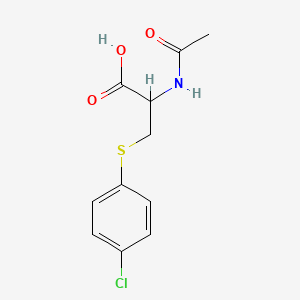 B1292477 2-(Acetylamino)-3-[(4-chlorophenyl)sulfanyl]-propanoic acid CAS No. 21056-72-4
