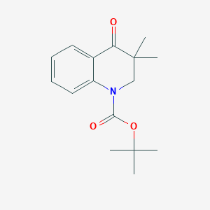 molecular formula C16H21NO3 B1292481 tert-Butyl 3,3-dimethyl-4-oxo-3,4-dihydroquinoline-1(2H)-carboxylate CAS No. 179898-81-8