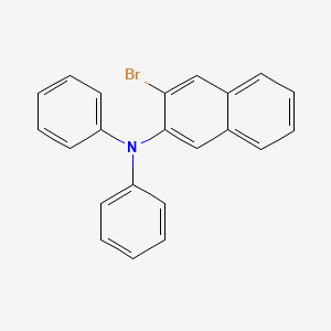 molecular formula C22H16BrN B12924829 3-Bromo-N,N-diphenylnaphthalen-2-amine 