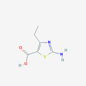 molecular formula C6H8N2O2S B1292483 2-Amino-4-ethyl-1,3-thiazole-5-carboxylic acid CAS No. 191105-37-0