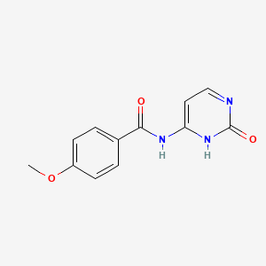 molecular formula C12H11N3O3 B12924841 Anisoylcytosine CAS No. 51820-70-3