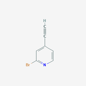 molecular formula C7H4BrN B1292485 2-Bromo-4-ethynylpyridine CAS No. 1196156-17-8