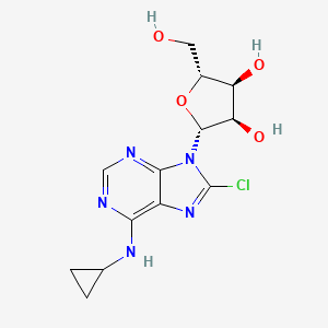 molecular formula C13H16ClN5O4 B12924896 8-Chloro-N-cyclopropyladenosine CAS No. 835900-50-0