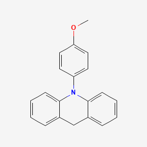 molecular formula C20H17NO B12924920 10-(4-Methoxyphenyl)-9,10-dihydroacridine CAS No. 91222-26-3