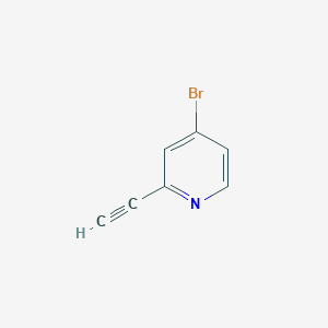 molecular formula C7H4BrN B1292493 4-溴-2-乙炔基吡啶 CAS No. 1196155-22-2