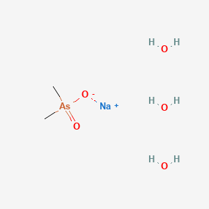 molecular formula C2H12AsNaO5 B1292498 三水合季砷酸钠 CAS No. 6131-99-3