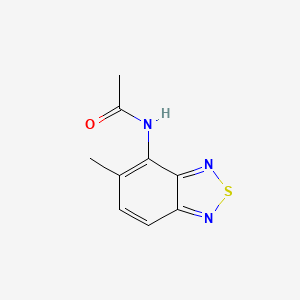 molecular formula C9H9N3OS B12925025 N-(5-methyl-2,1,3-benzothiadiazol-4-yl)acetamide CAS No. 2160-30-7