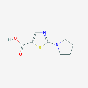 molecular formula C8H10N2O2S B1292512 2-(Pyrrolidin-1-yl)thiazole-5-carboxylic acid CAS No. 941716-91-2