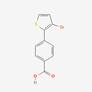 molecular formula C11H7BrO2S B1292513 4-(3-bromothien-2-yl)benzoic acid CAS No. 930111-09-4
