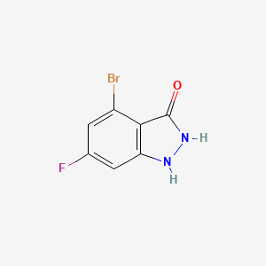molecular formula C7H4BrFN2O B1292532 4-Bromo-6-fluoro-1H-indazol-3-ol CAS No. 887567-85-3