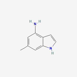 molecular formula C9H10N2 B1292548 6-methyl-1H-indol-4-amine CAS No. 885520-81-0