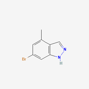 molecular formula C8H7BrN2 B1292549 6-Bromo-4-methyl-1H-indazole CAS No. 885520-98-9