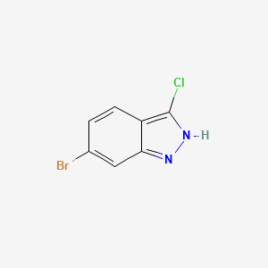 molecular formula C7H4BrClN2 B1292561 6-溴-3-氯-1H-吲唑 CAS No. 885271-78-3