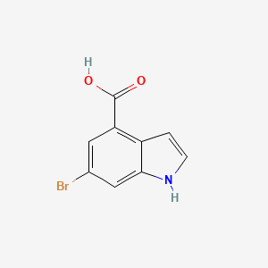 molecular formula C9H6BrNO2 B1292563 6-Bromo-1H-indole-4-carboxylic acid CAS No. 898746-91-3