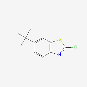 molecular formula C11H12ClNS B1292568 6-Tert-butyl-2-chloro-1,3-benzothiazole CAS No. 898748-35-1