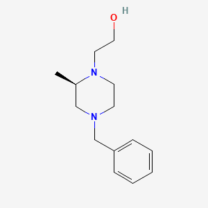 molecular formula C14H22N2O B1292572 2-[(2R)-4-benzyl-2-methylpiperazin-1-yl]ethanol 
