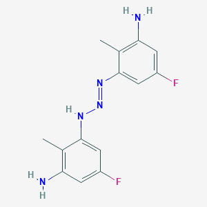 molecular formula C14H15F2N5 B1292573 N,N'-Bis(3-amino-5-fluoro-2-methyl)azide 