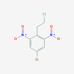 molecular formula C8H6BrClN2O4 B1292580 5-Bromo-2-(2-chloroethyl)-1,3-dinitrobenzene CAS No. 1000343-31-6
