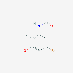 molecular formula C10H12BrNO2 B1292581 N-(5-bromo-3-methoxy-2-methylphenyl)acetamide CAS No. 1000343-34-9