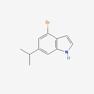 molecular formula C11H12BrN B1292588 4-bromo-6-isopropyl-1H-indole CAS No. 1000343-72-5