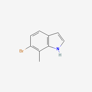 molecular formula C9H8BrN B1292591 6-Bromo-7-methyl-1H-indole CAS No. 1000343-89-4