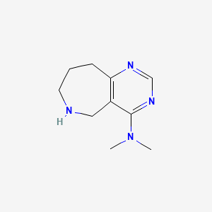 molecular formula C10H16N4 B12925991 N,N-Dimethyl-6,7,8,9-tetrahydro-5H-pyrimido[5,4-c]azepin-4-amine 
