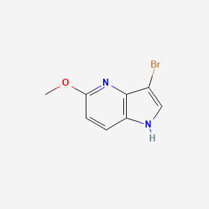 molecular formula C8H7BrN2O B1292601 3-Bromo-5-methoxy-1H-pyrrolo[3,2-b]pyridine CAS No. 1000341-09-2