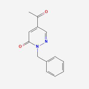 molecular formula C13H12N2O2 B12926041 5-Acetyl-2-benzylpyridazin-3(2H)-one CAS No. 825634-04-6