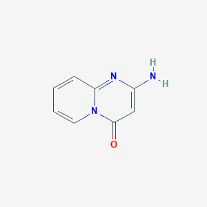 molecular formula C8H7N3O B12926047 4H-Pyrido[1,2-a]pyrimidin-4-one, 2-amino- CAS No. 61838-56-0