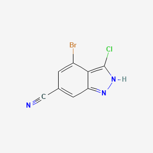 4-Bromo-3-chloro-1H-indazole-6-carbonitrile
