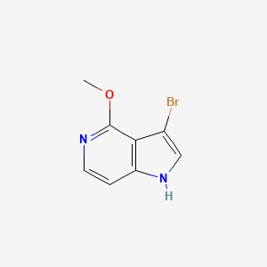 molecular formula C8H7BrN2O B1292616 3-Bromo-4-methoxy-1H-pyrrolo[3,2-c]pyridine CAS No. 1000341-22-9