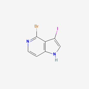 molecular formula C7H4BrIN2 B1292621 4-Bromo-3-iodo-1H-pyrrolo[3,2-c]pyridine CAS No. 1000341-85-4