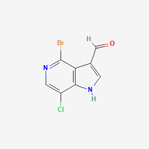 4-Bromo-7-chloro-1H-pyrrolo[3,2-c]pyridine-3-carbaldehyde