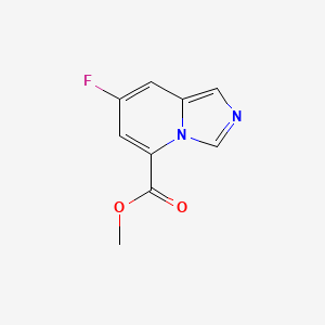 molecular formula C9H7FN2O2 B12926253 Methyl 7-fluoroimidazo[1,5-a]pyridine-5-carboxylate 
