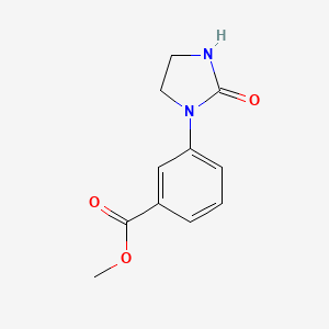 molecular formula C11H12N2O3 B12926264 Methyl 3-(2-oxoimidazolidin-1-yl)benzoate CAS No. 651749-46-1