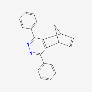 molecular formula C21H16N2 B12926285 1,4-Diphenyl-5,8-dihydro-5,8-methanophthalazine CAS No. 203982-88-1